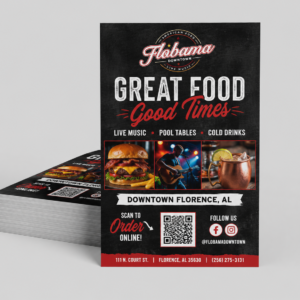 Custom 8.5x11 Flyers - View 360 Print Custom 8.5x11 restaurant flyer with full-color printing